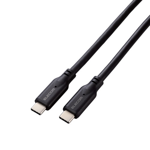���쥳�� ELECOM USB Type-C to USB Type-C�����֥� USB3.1��� 100W�б� ����������� 0.5m �֥�å�(MPA-CC1G05BK) �᡼�����߸���[�᡼�����оݾ���]