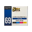 エレコム EPSON IC4CL69互換 使イ切リタイプ 4色セット(CC-EIC69-4PK) 目安在庫=△