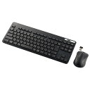エレコム ELECOM 無線キーボード/薄型/メンブレン式/抗菌/コンパクトサイズ/マウス付/ブラッ(TK-FDM109MKBK) 目安在庫=△