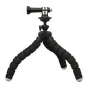 エレコム ELECOM GoPro HERO9/8/7/6/5/MAX用 マウント 自撮り棒 フレキシブル 三脚 軽量 小型 立てる 巻き付ける 挟む(AC-T...