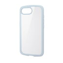 エレコム ELECOM iPhone 16e ケース ハイブリッド 軽量 薄型 背面カメラ保護 ライトブルー(PM-A25STSLFCBU) メーカー在庫品