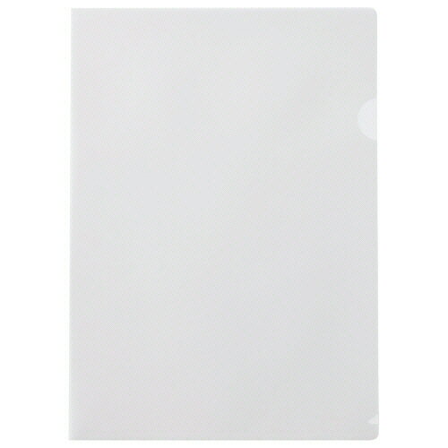 Rakuten - ハート 紙製クリアファイル A4 ホワイト(片全面半透明) 1箱(100枚)(XW1101) 目安在庫=○