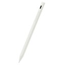 タッチペン 充電式 スタイラスペン 極細 マグネット（ペン先2mm）（ホワイト） P-TPACSTAP02WH