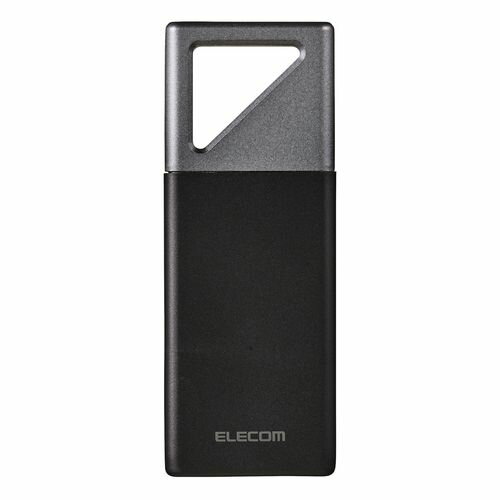 쥳 ELECOM SSD ե 500GB USB3.2 Gen2x2 ɹ1700MB ݡ֥SSD Ѿ׷ IP55 ɿ/ũ ֥å(ESD-EHB0500GBK) ᡼߸