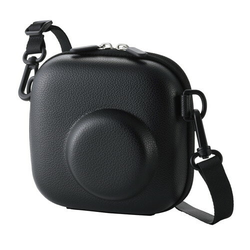 エレコム ELECOM チェキケース instax miniシリーズ対応 エンボステクスチャー ブラック(IC-CCGPTXBK) メーカー在庫品