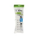 エレコム ELECOM 延長コード 電源タップ 1m 2ピン 6個口 スイングプラグ 白(T-S02N-2610WH) メーカー在庫品