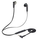 エレコム ELECOM ヘッドセット イヤホン インナーイヤー 3.5φ4極 両耳 セミオープン ミュー(HS-EP19TBK) メーカー在庫品