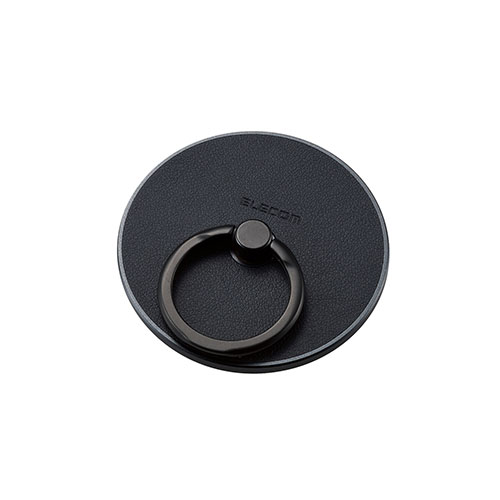 エレコム ELECOM マグネットスマホリング/レザー/MAGKEEP/ブラック(P-STRMKMLBK) メーカー在庫品[メール便対象商品]