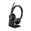 エレコム ELECOM オーバーヘッドタイプ充電台付ステレオBluetoothヘッドセット(LBT-HSOH21BK) メーカー在庫品