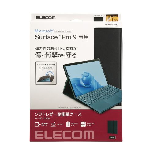��P5E�ۥ��쥳�� Surface Pro 9 ���եȥ쥶�������� �ե꡼���󥰥� ���å��ڥ��Ǽ ������(TB-MSP9PLF2BK) �᡼�����߸���