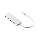 エレコム ELECOM Type-C ハブ USB3.2 Gen1 USB-A ×4 バスパワー ケーブル長15cm ホワイト(U3HC-H040WH) メーカ...