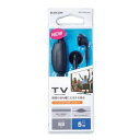 エレコム ELECOM テレビ用セミオープンタイプヘッドホン(両耳)(EHP-TV10I5BK) メーカー在庫品