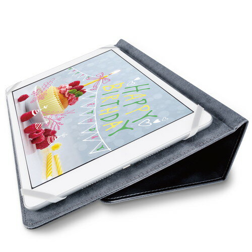 エレコム ELECOM タブレットケース カバー 汎用 8.5～11.5インチ 手帳型 2アングル ブラック(TB-10SPG2LBK) メーカー在庫品