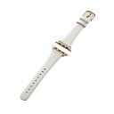 エレコム ELECOM Apple Watch用 &me ソフトレザーバンド オフホワイト(AW-41BDLJWH) メーカー在庫品【6月末までポイント10倍】