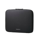 エレコム ELECOM パソコンケース 11.6インチ 衝撃吸収 スリム ダブルファスナー ブラック(ZSB-IBTHL11BK) メーカー在庫品