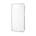 エレコム ELECOM iPhone 16e ケース ハイブリッド メタルステッカー付 背面ガラス クリア(PM-A25SHVCG1CR) メーカー在庫品