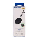 エレコム ELECOM ワイヤレス充電器 Qi 認証 12W / 10W / 7.5W / 5W 卓上 充電器 ブラック(W-QA28BK) メーカー在庫品