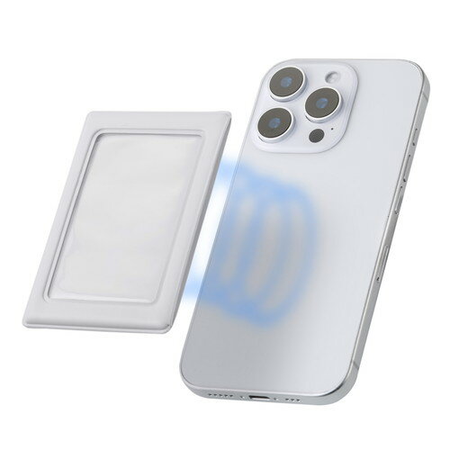 エレコム ELECOM チェキ用フォトフレーム マグネット式 instax mini film用 MagSafe装着可 白(IC-PCMGWH) メーカー在庫品