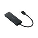 エレコム ELECOM Type-C ハブ USB3.2 Gen1 USB-A ×4 バスパワー ケーブル長15cm ブラック(U3HC-H040BK) メーカ...