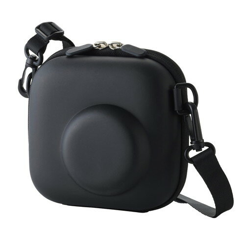 エレコム ELECOM チェキケース instax miniシリーズ対応 写真収納ポケット付 ブラック(IC-CCGPFLBK) メーカー在庫品