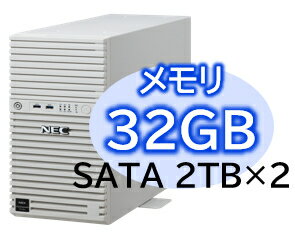 NEC 日本電気 Express5800/D/T110m Xeon 6315P 4C/32GB/SATA 2TB*2 RAID1/W2022/タワー 3(NP8100-3026YPDY) 目安在庫=△
