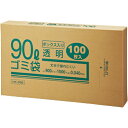 クラフトマン 業務用透明 メタロセン配合厚手ゴミ袋 90L BOXタイプ 1箱(100枚)(HK-098) 目安在庫=○【6月末までポイント10倍】(3)