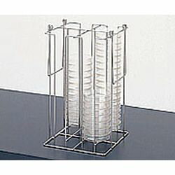 大量のシャーレを一度に保管・移動できます。シャーレラック FW型 (1個)。大量のシャーレを一度に保管・移動できます。材質：ステンレス（SUS304）収納可能シャーレ数（φ90×15mm）：80枚サイズ（mm）：230×210×365。検索...