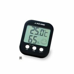 アズワン 温湿度計　黒 (1台)(A-230-B) 目安在庫=○
