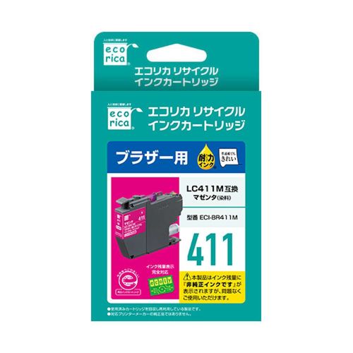 ���쥳�� ELECOM brother LC411M �ߴ� �ꥵ������ ���� �����ȥ�å� �ޥ���(����)(ECI-BR411M) �᡼�����߸���
