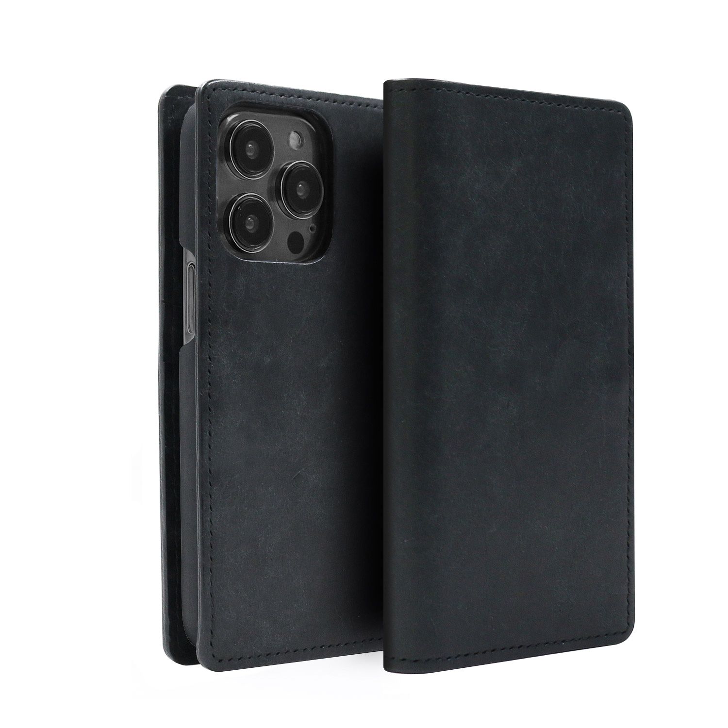 abbi SIGNATURE MARGOTイタリアンレザーダイアリーケース for iPhone 14 Pro ブラック 手帳(ABS24062i14PBK) 仕入先在庫品