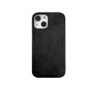 abbi SIGNATURE VINTAGE イタリアンレザーバックカバー for iPhone 14 ブラック 背面カバー(ABS24052i14BK) 仕入先在庫品