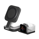 HACRAY Hacray ハクライ 3 in 1折りたたみワイヤレス充電スタンド ブラック(HR-N3BK) 仕入先在庫品