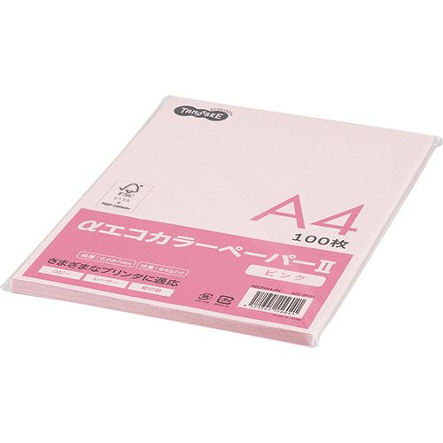 森林認証紙を使用し、環境負荷の低減に努めたカラーペーパーです。AECPIA4-PK。コピー用紙 ＞ カラーペーパー ＞ ＞ 。●100枚入のお手軽少量パック、A4 ピンクのカラーペーパーです。