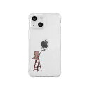 AKAN ソフトタフケース for iPhone 14 ペインティング ピンク 背面カバー型(AK23496i14) 仕入先在庫品