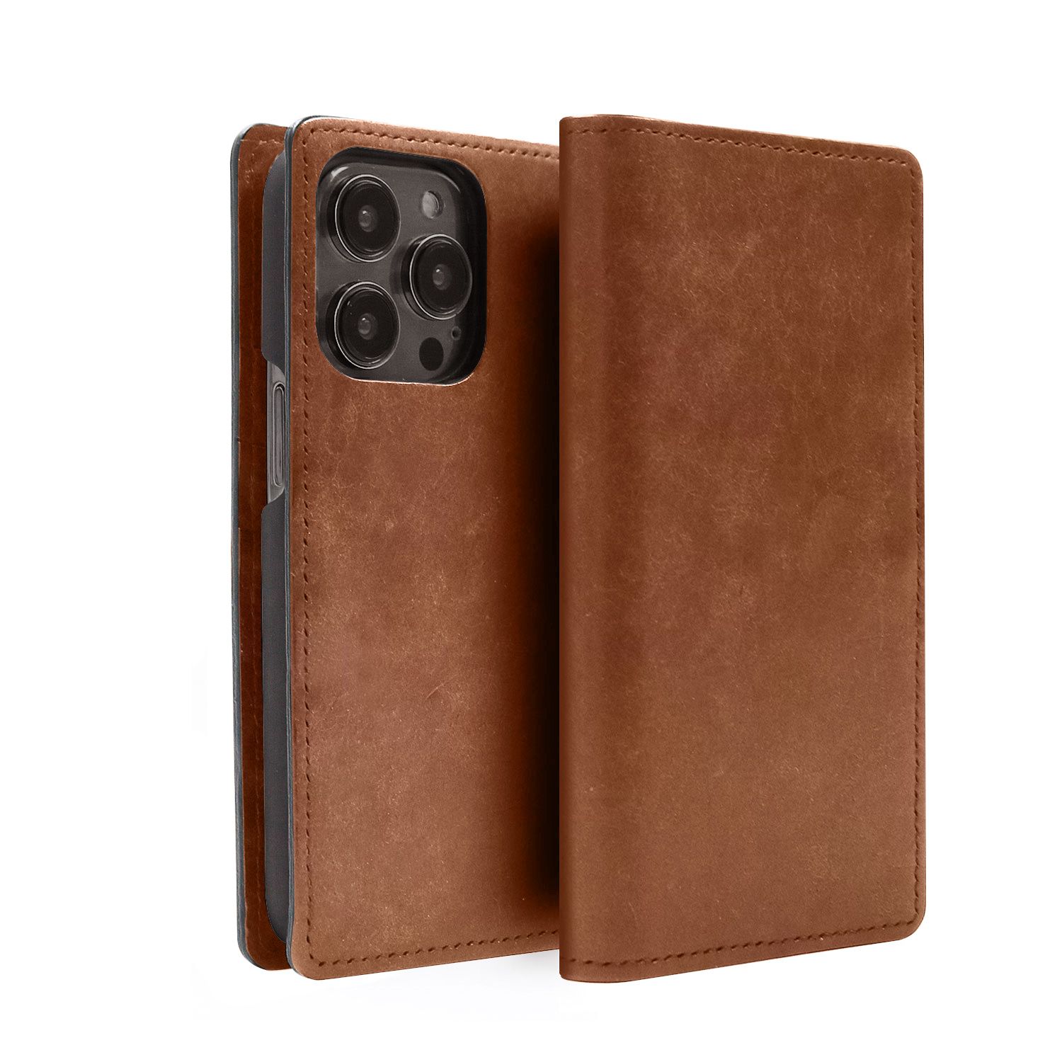 abbi SIGNATURE MARGOTイタリアンレザーダイアリーケース for iPhone 14 Pro ブラウン 手帳(ABS24064i14PBR) 仕入先在庫品