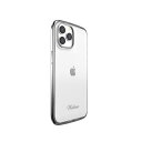 motomo INO LINE INFINITY CLEAR CASE for iPhone 14 Pro クロームブラック 背面カ(MT24288i14PBK) 仕入先在庫品