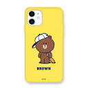 LINE FRIENDS iPhone 12 / Pro Browns Sports Club カラーソフトケース BROWN(KCE-CSB067) 目安在庫...