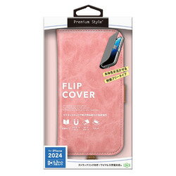 PGA ピージーエー iPhone 16 Pro用 フリップカバー(PG-24BFP03PK) 目安在庫=○