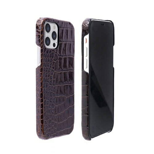 abbi SIGNATURE LIPARI イタリアンレザーバックカバー for iPhone 13 Pro ダークブラウン(ABS21821i13PBR) 仕入先在庫品[メール便対象商品]