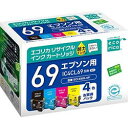 エコリカ リサイクルインク カートリッジ エプソン EPSON IC4CL69 4PK 4色パック ECI-E69-4P メーカー在庫品