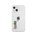 AKAN ソフトタフケース for iPhone 14 ペインティング グリーン 背面カバー型(AK23495i14) 仕入先在庫品