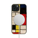 Ikins ACLX MagSafeΉVRLP[X for iPhone 15 Mondrian(I26508i15) ڈ݌=