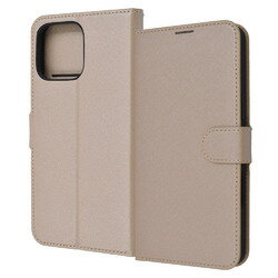 レイ・アウト iPhone 16 Pro Max LS 耐衝撃 Mベルト シンプル 手帳型レザーC/SBE(RT-P49ELC1/BE) 目安在庫=○