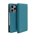 abbi SIGNATURE シュランケンカーフ MagSafe対応ダイアリーケース for iPhone 16 Pro セルリアンブルー(ABS27297i1...
