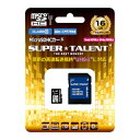 SuperTalent UHS-I Class10 Ή microSDHCJ[h 16GB ST16MSU1P ڈ݌=