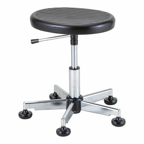 アズワン クリーンルーム用チェアー（固定脚タイプ）背無し リング無し (1個)(4-3767-01) 目安在庫=△