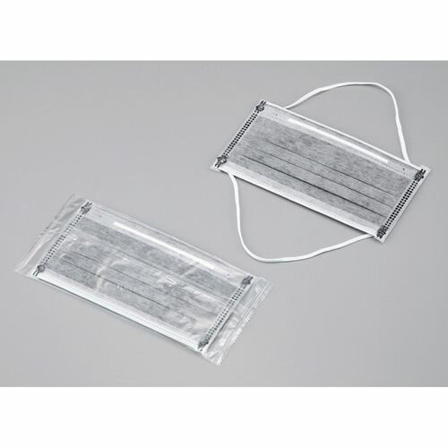 アズワン 低発塵活性炭マスク 活性炭オーバーヘッド 50枚入 (1箱(50枚入り))(4-3904-01) 目安在庫=○