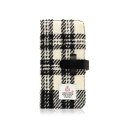 SLG Design iPhone XS / X Harris Tweed Diary ホワイト×ブラック(SD10558i8) 仕入先在庫品