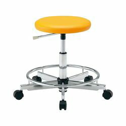 アズワン カラフルラウンドチェア オレンジ (1個)(LRN-OR) 目安在庫=△