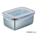 アズワン ステンレス角型容器（ロックタイプ）　2000mL (1個)(No.6-2) 目安在庫=△